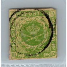 DINAMARCA 1854 Yv 5 MUY BUEN SELLO CLASICO 120 €